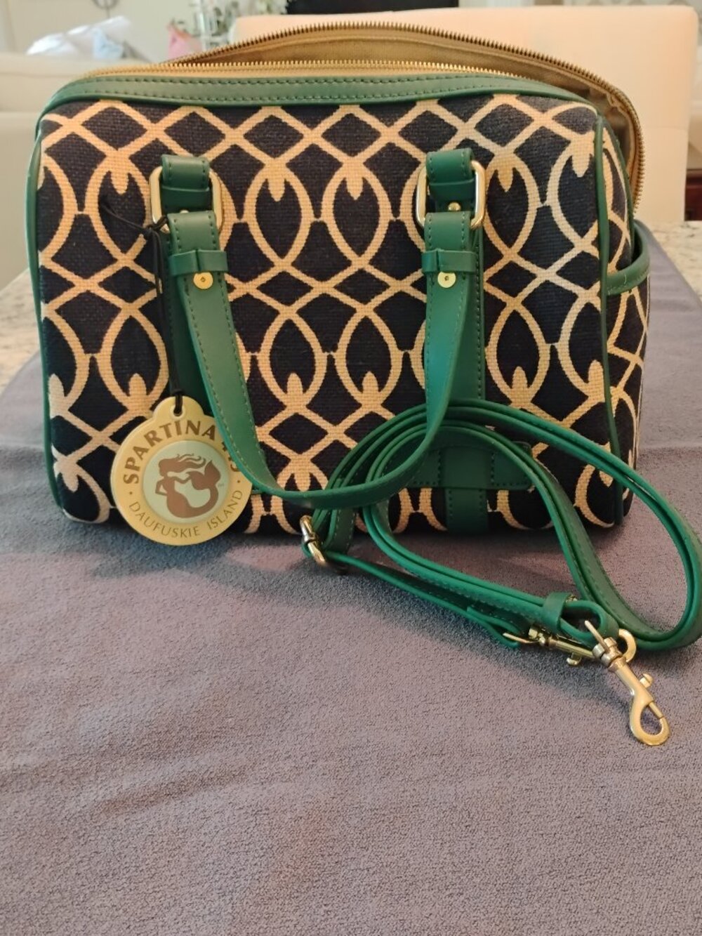 Spartina 449 NWT Chaplin's Landing Hollecker Boston Shape Bag